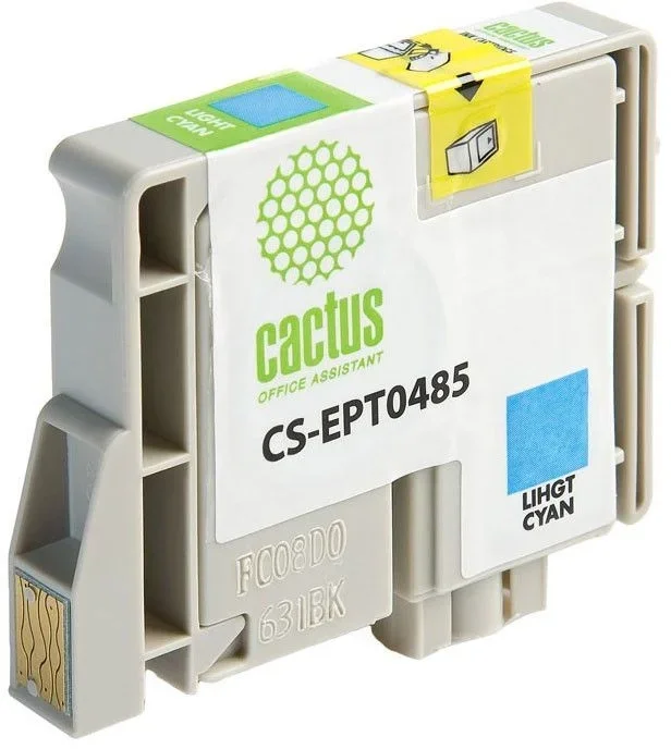 Картридж струйный Cactus CS-EPT0485, светло-голубой, 16 мл, для Epson Stylus Photo