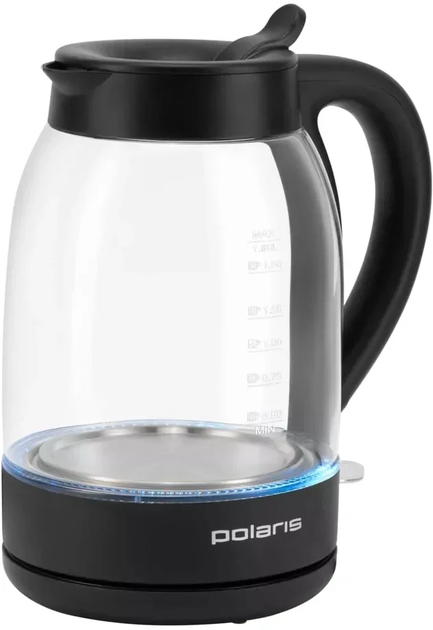 Чайник электрический Polaris PWK 1797CGL 1.8л. 2200Вт белый корпус: стекло/пластик
