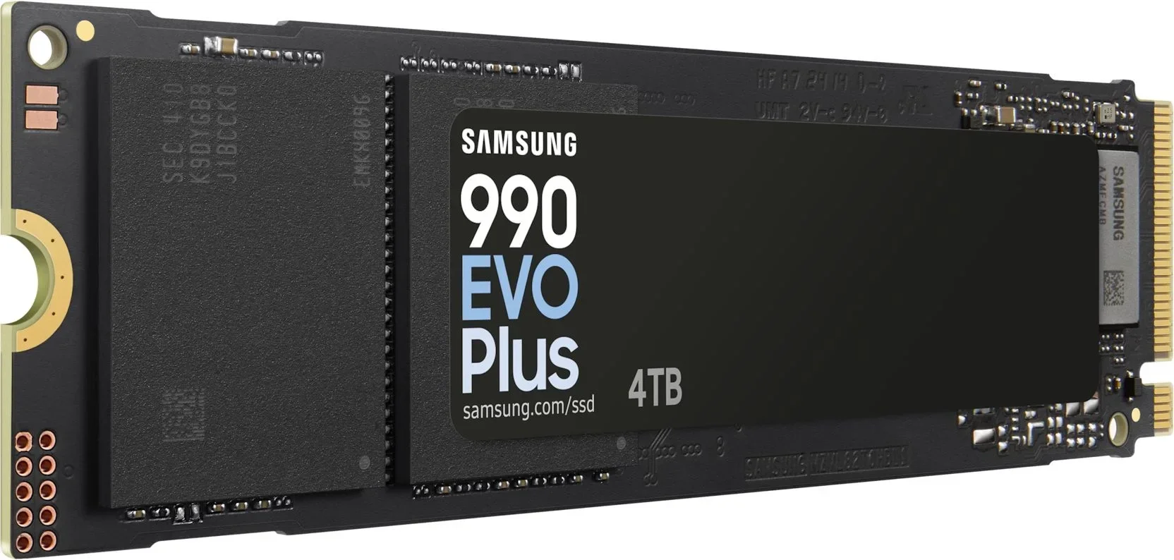 Накопитель SSD SAMSUNG 4Tb 990 EVO Plus (M.2 2280 PCI-E Gen4 x4, NVMe, R/W 7250/6300MB/s, 2400TBW, RTL) (MZ-V9S4T0BW)