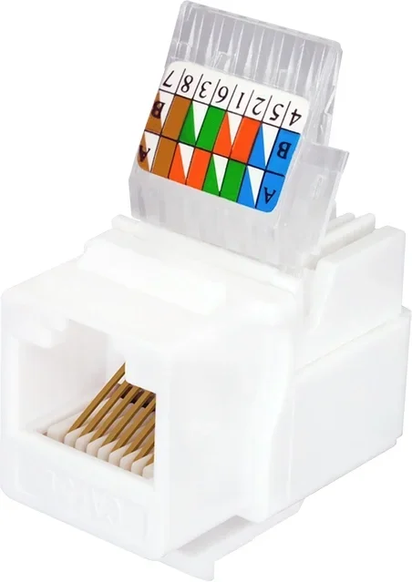 Розеточный модуль SUPRLAN 10-0312-1, Keystone Jack RJ-45, Cat.5e, UTP