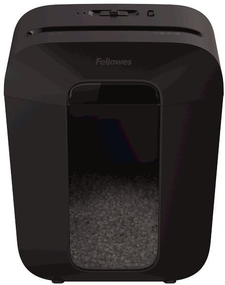 Fellowes Шредер PowerShred LX41 FS-43007(01) {DIN P-4,  4х12мм, 8 лст., 17 лтр.,  уничт.: скрепки,скобы,карты}