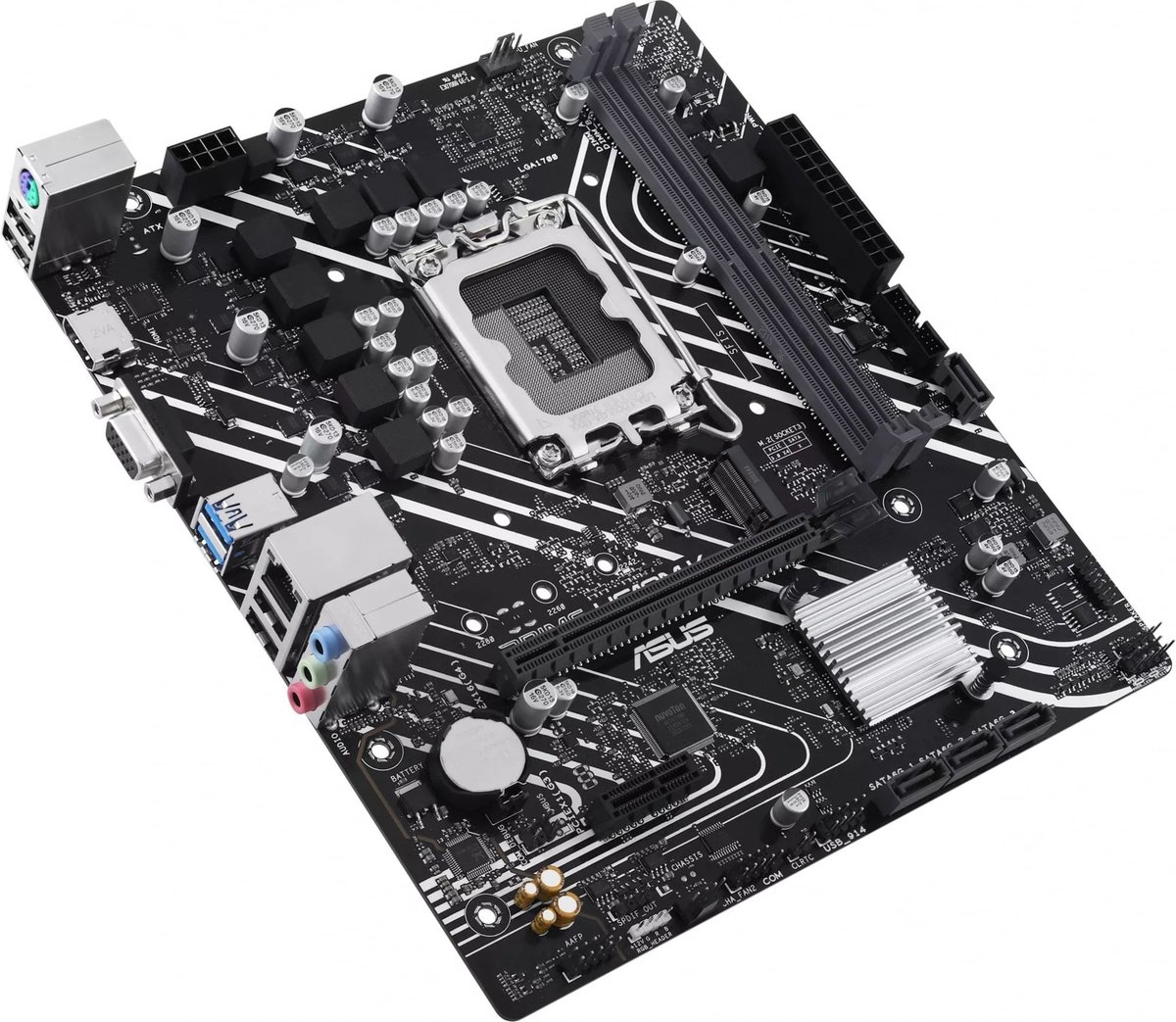 ASUS PRIME H610M-K (Socket 1700, mATX, 2xDDR5(96GB), VGA/HDMI 2.1, 1xPCIe 4.0x16/1xPCIe 3.0, 1xLAN, 4xSATA 6Gb/s, 1xM.2, 2xUSB 3.2, 4xUSB 2.0, 1xPS/2)
