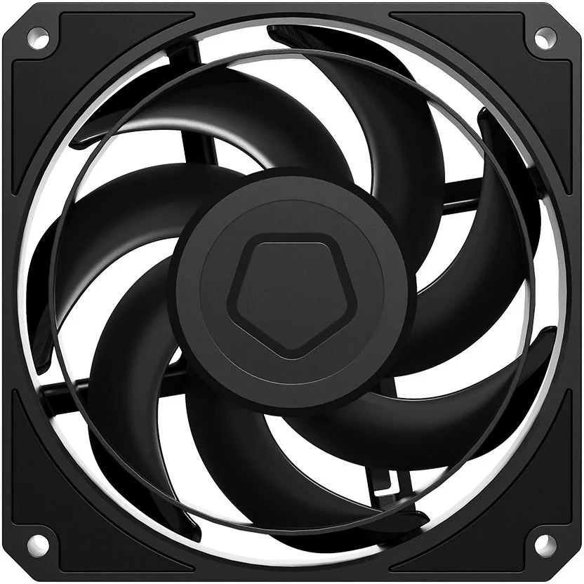 AT-120-K  Вентилятор ID-COOLING  120x120x25мм (PWM, резиновые углы,  черный, 0-3000об/мин) BOX