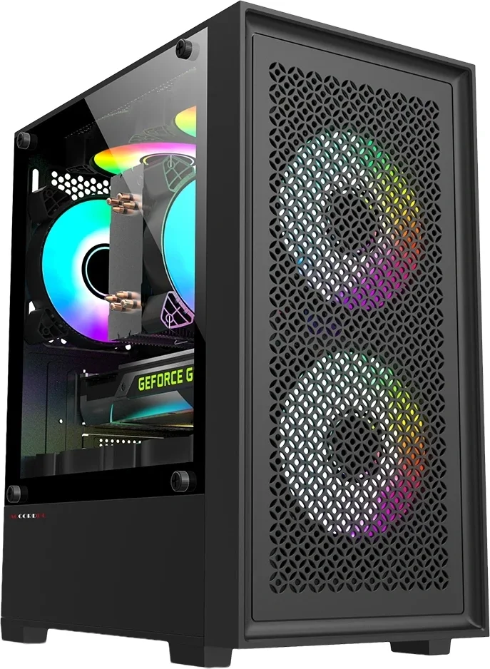 Корпус для ПК accord - ACC-1902, mITX, mATX, 1х2.5", 1х3.5", 2xUSB2.0, 1xUSB3.0, Mini Tower, без БП, цвет чёрный, ACC-1902