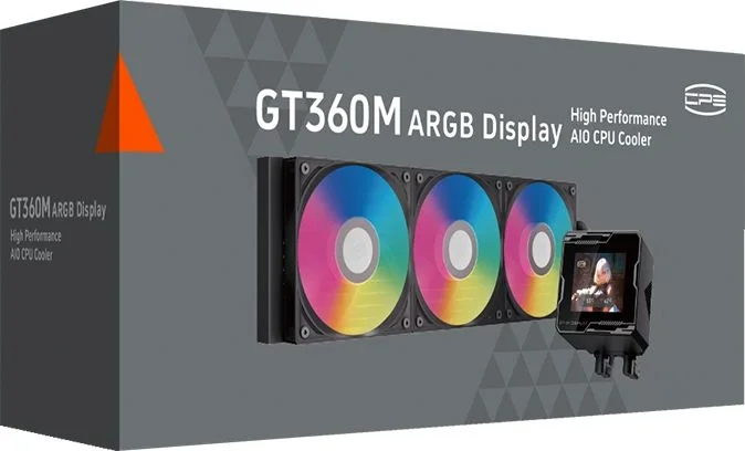 Система водяного охлаждения PcCooler GT360M Display ARGB Soc-AM5/AM4/1200/1700/1851 черный 4-pin 15-33.7dB Al LCD 310W Ret (GT360M-BKAWXX-GL)