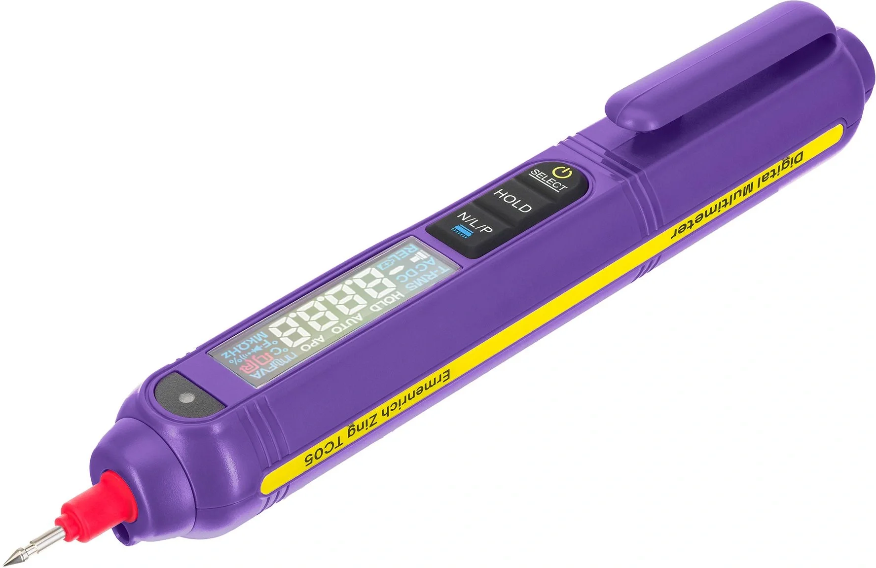 Ermenrich Zing TC05 Мультиметр цифровой  фиолетовый  (85667)