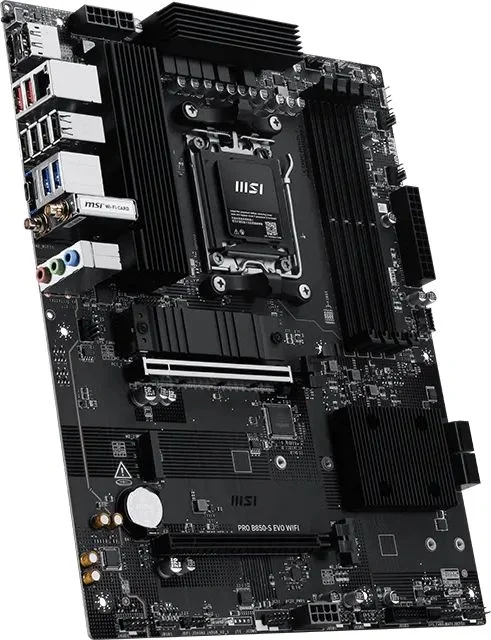 Материнская плата MSI PRO B850-S EVO WIFI Socket AM5 AMD B850 4xDDR5 ATX AC`97 8ch(7.1) 5Gigabit RAID+HDMI+DP