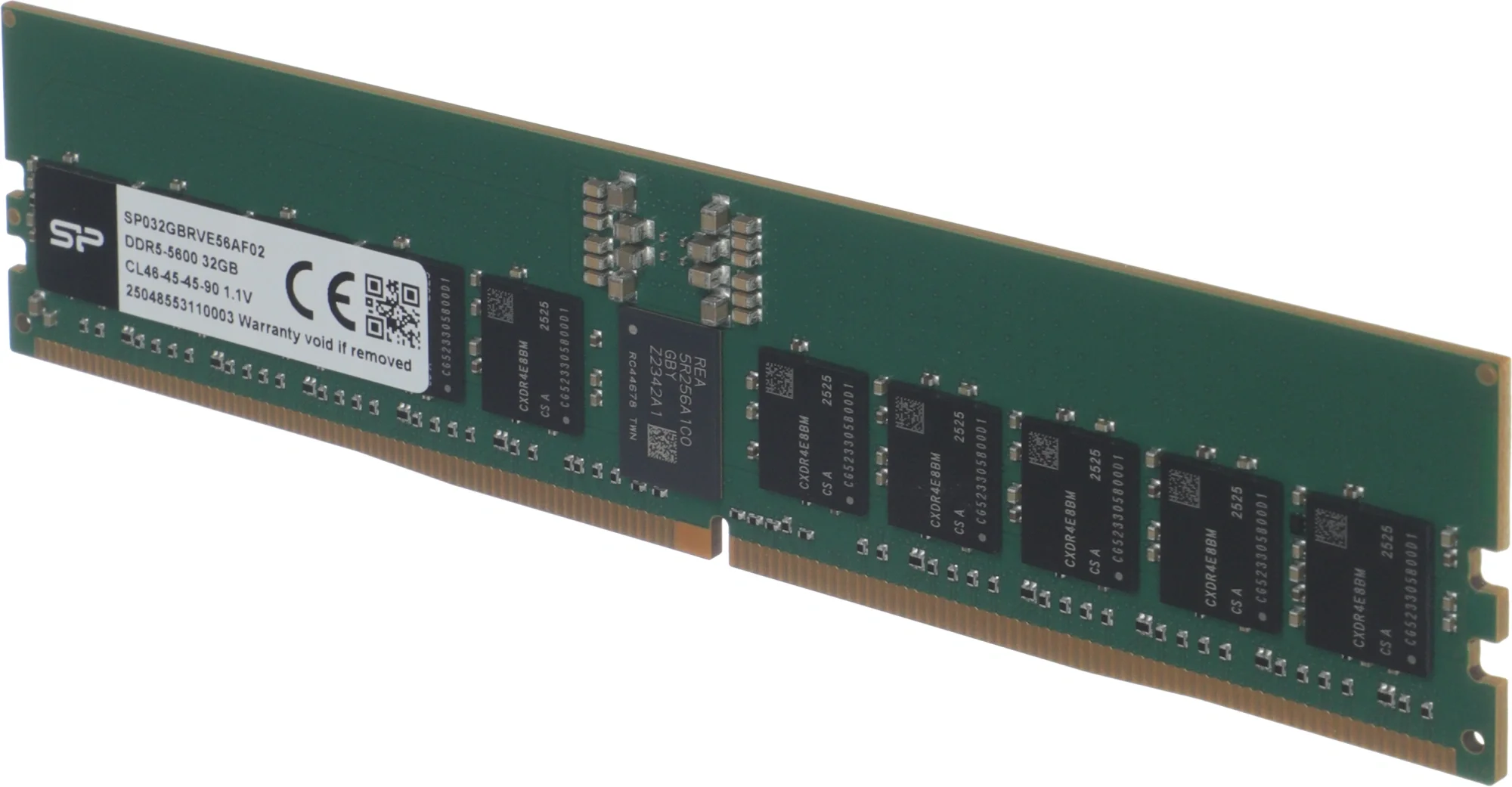 Память DDR5 Silicon Power SP032GBRVE56AF02 32Gb DIMM ECC  Reg  PC4-25600  CL46 5600MHz