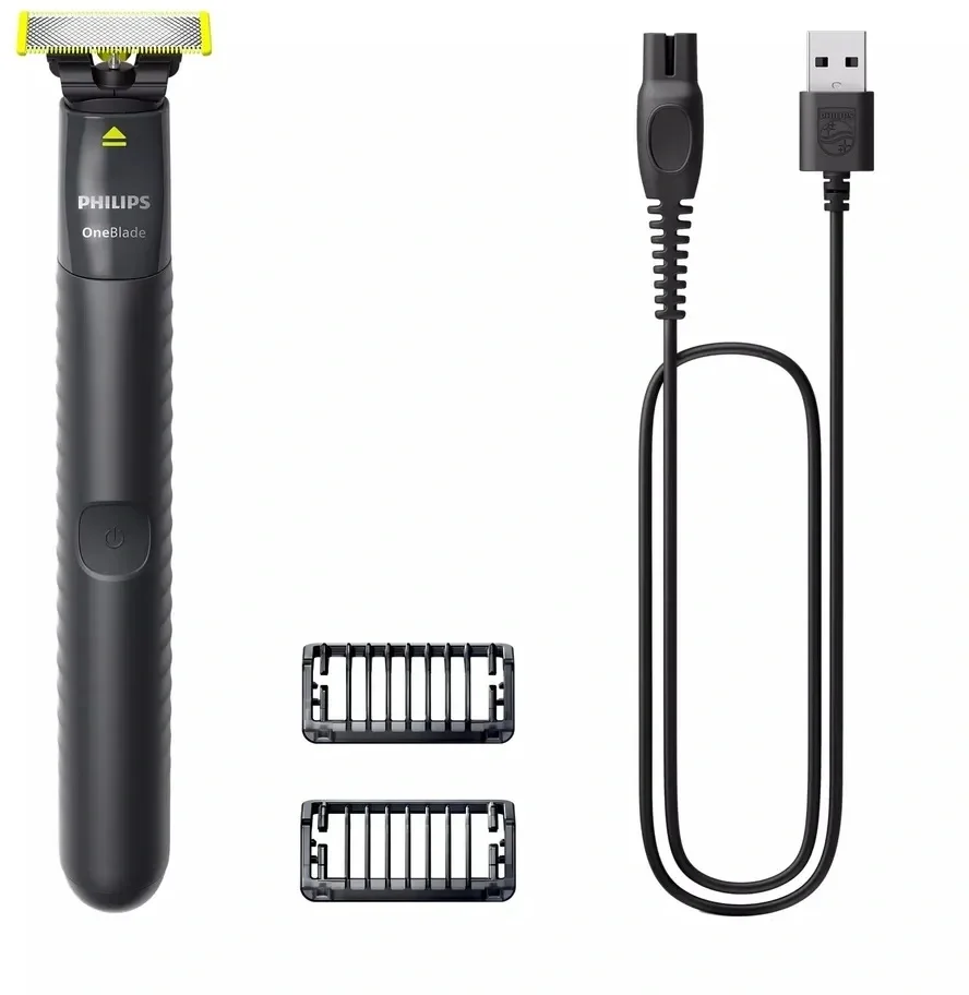 Триммер Philips Hybrid Trimmer QP1424/10, реж.эл.:1, питан.:аккум., черный