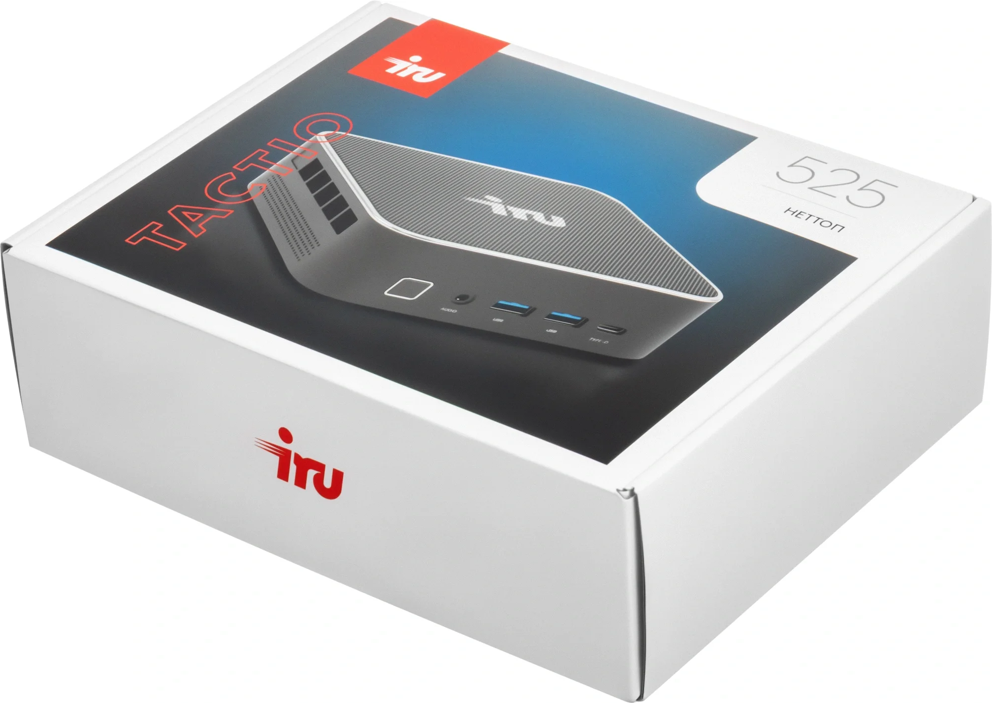Неттоп IRU Tactio 525 Ryzen 5 6600H (3.3) 16Gb SSD512Gb 660M без ОС GbitEth WiFi BT 120W черный (RUS) (2164267)