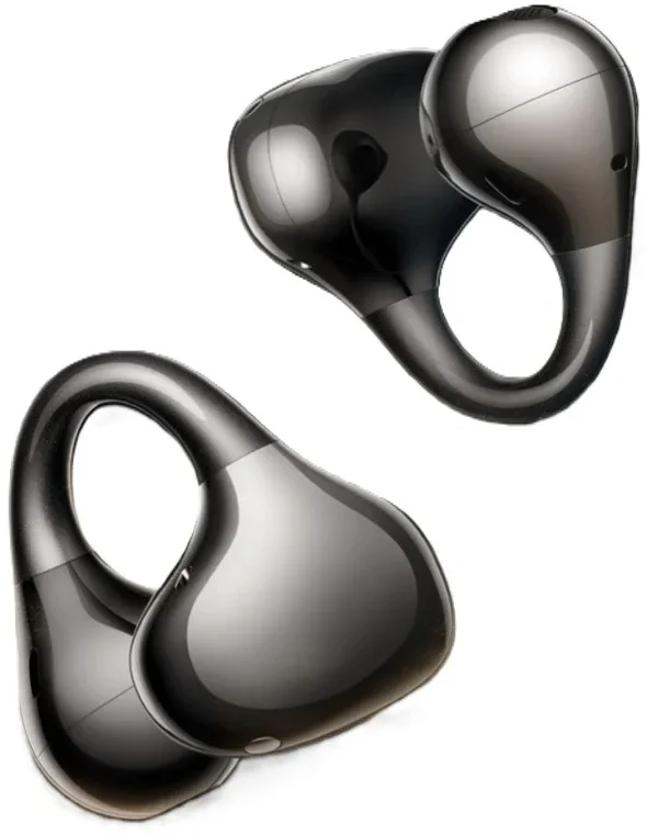 Гарнитура накладные Realme Buds Clip черный беспроводные bluetooth клипса (6941764477667)