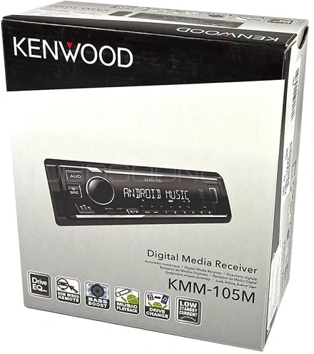 Автомагнитола Kenwood KMM-105M 1DIN 4x50Вт USB 2.0 AUX 3 RDS
