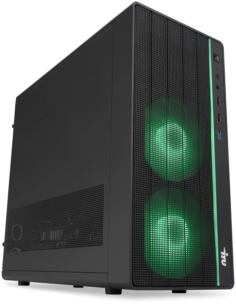 Компьютер IRU Tactio 310H6SEA MT i5 13400F (2.5) 16Gb SSD1Tb RTX5060 8Gb FreeDOS GbitEth 500W черный (2121906)