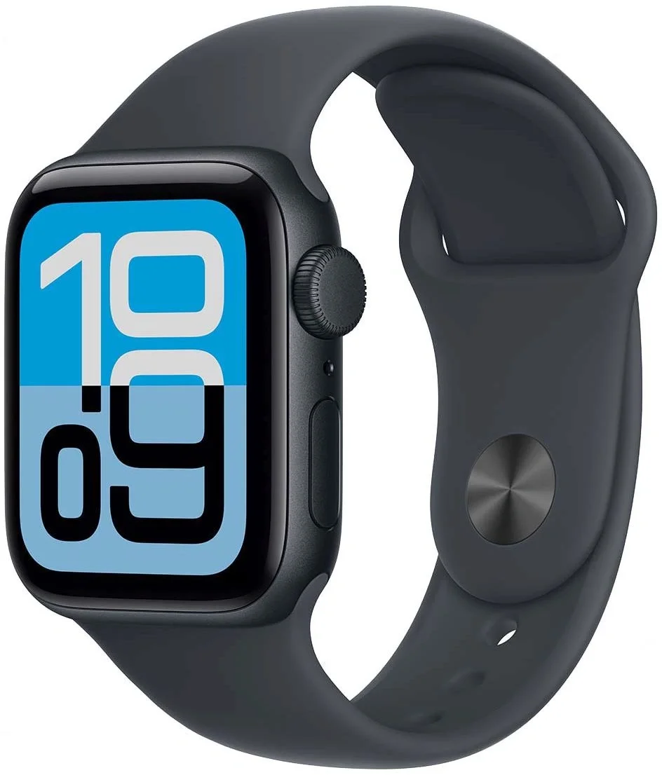 Смарт-часы Apple Watch SE 3 2025 A3324 40мм OLED корп.темная ночь Sport Band рем.темная ночь разм.брасл.:S/M (MEH94LW/A)