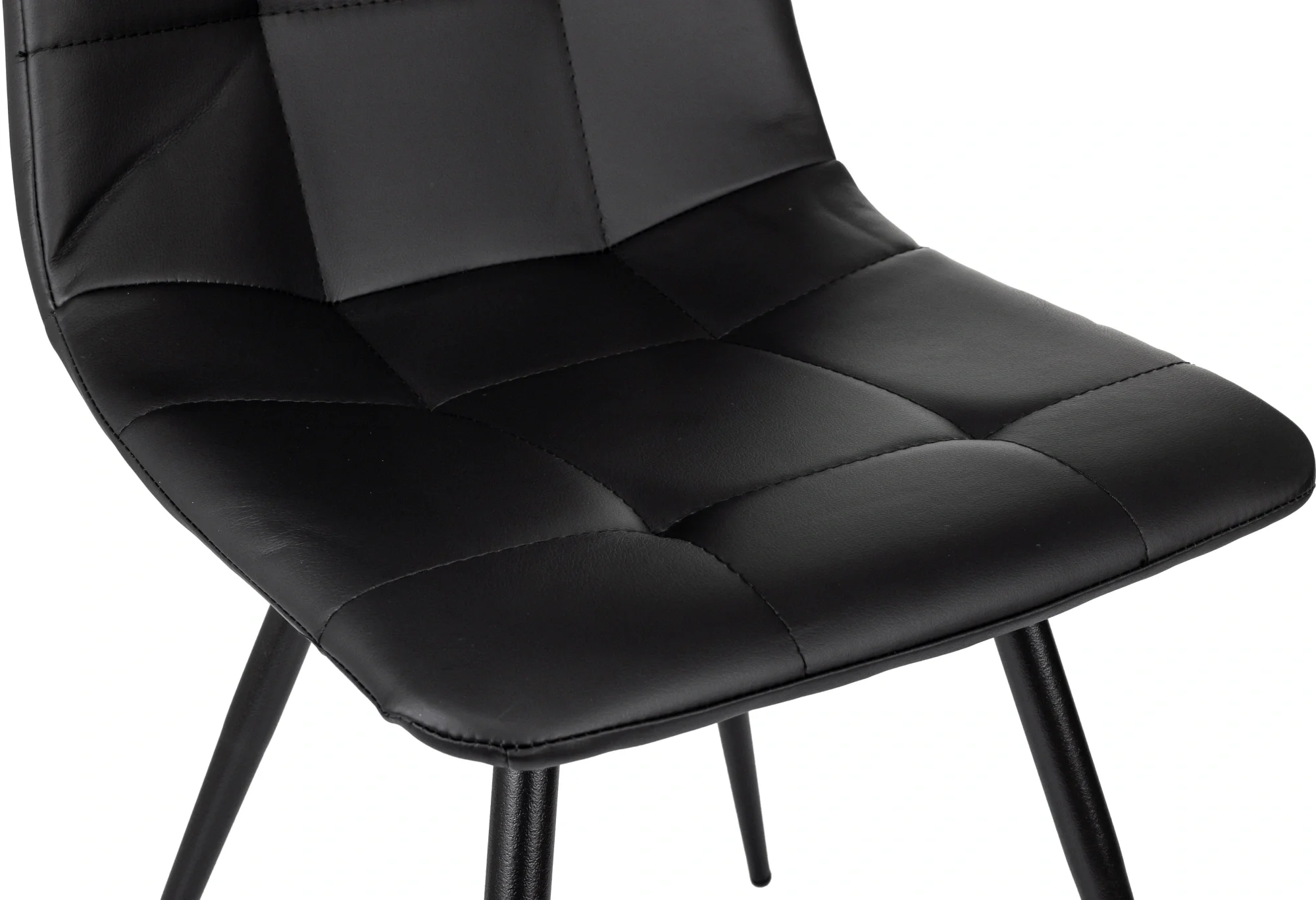 Стул Бюрократ CH-K1_1/BLACK-PU_4, комплект 4 шт, экокожа