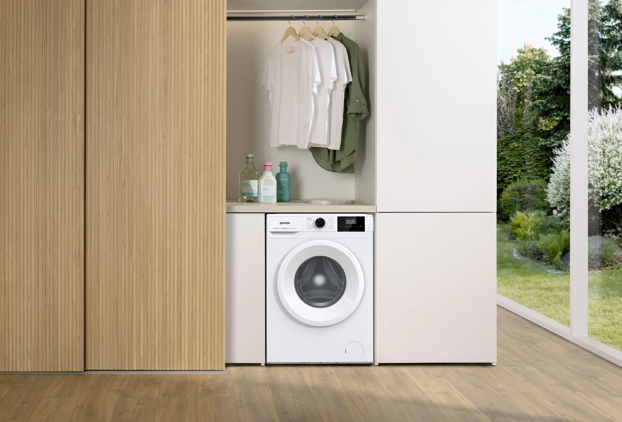 Стиральная машина Gorenje W5NGPI72SBS/C класс: A загр.фронтальная макс.:7кг белый инвертор