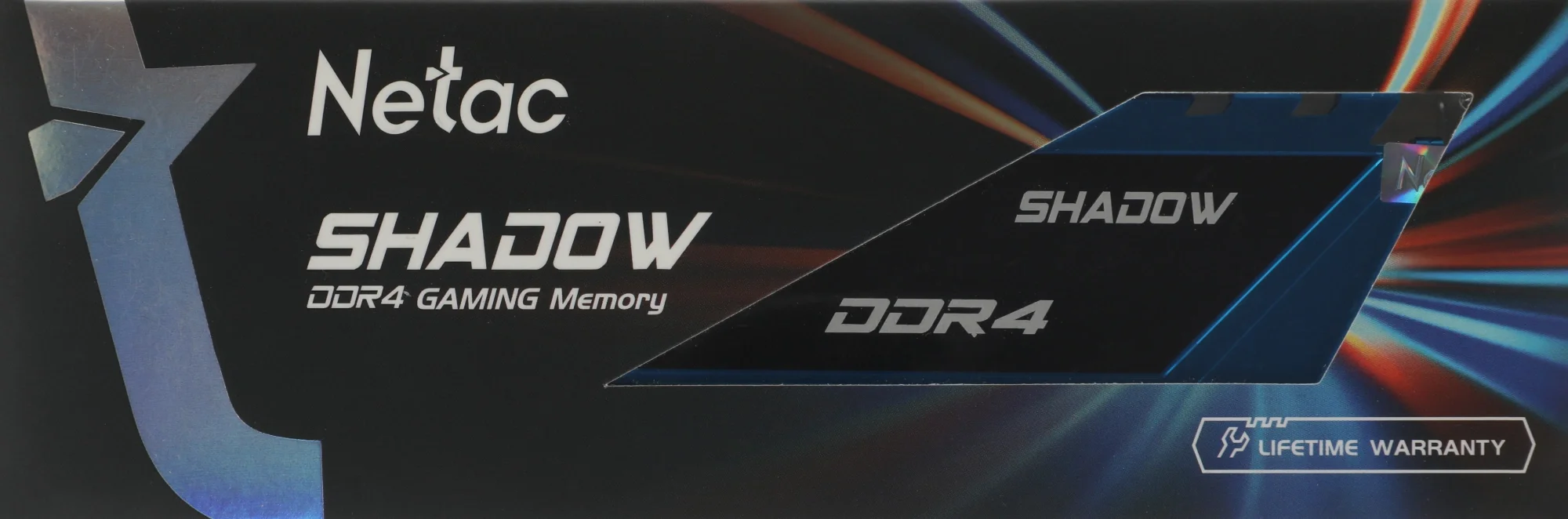 Память DDR4 8GB 3600MHz Netac NTSDD4P36SP-08B Shadow RTL Gaming PC4-28800 CL18 DIMM 288-pin 1.35В Intel с радиатором Ret