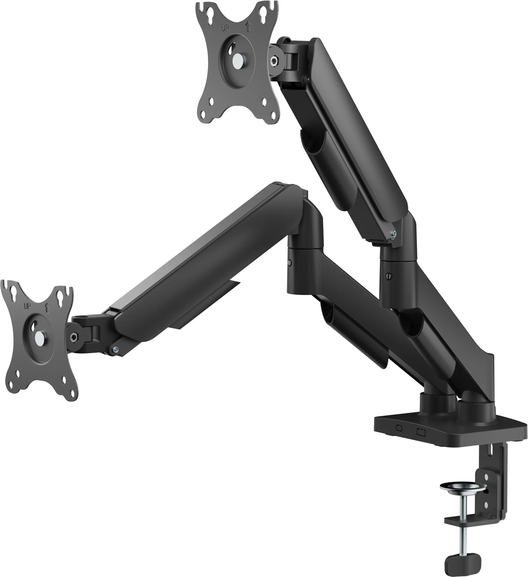 Кронштейн для мониторов Cactus CS-VM-MG-82-BK черный/белый 17"-32" макс.9кг настольный  поворот и наклон