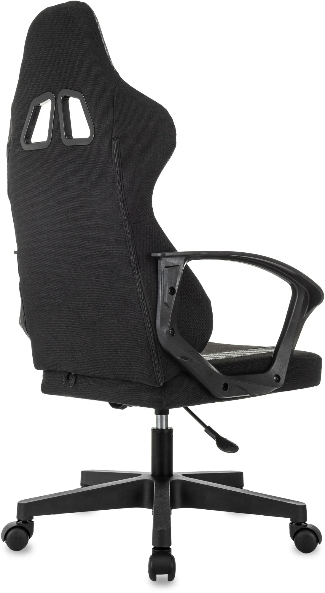 Кресло игровое Knight Optimum черный/серый с подголов. крестов. пластик