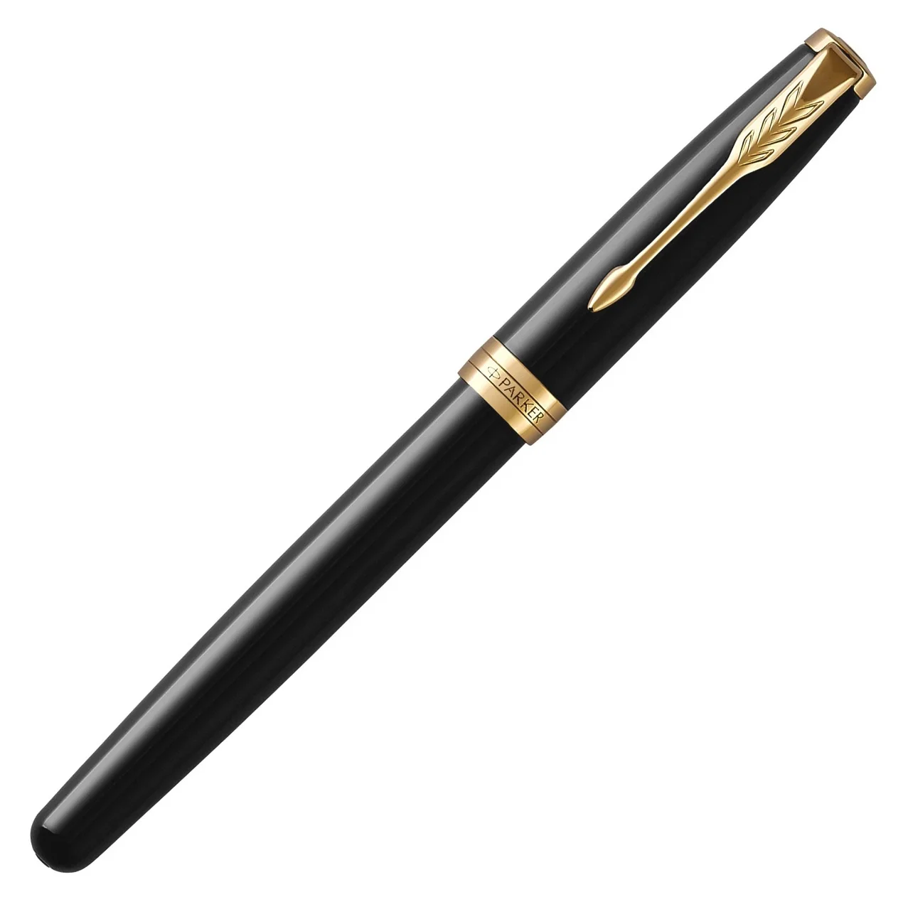 Ручка роллер Parker Sonnet Core T530 (1931496) LaqBlack GT F черн. черн. подар.кор.