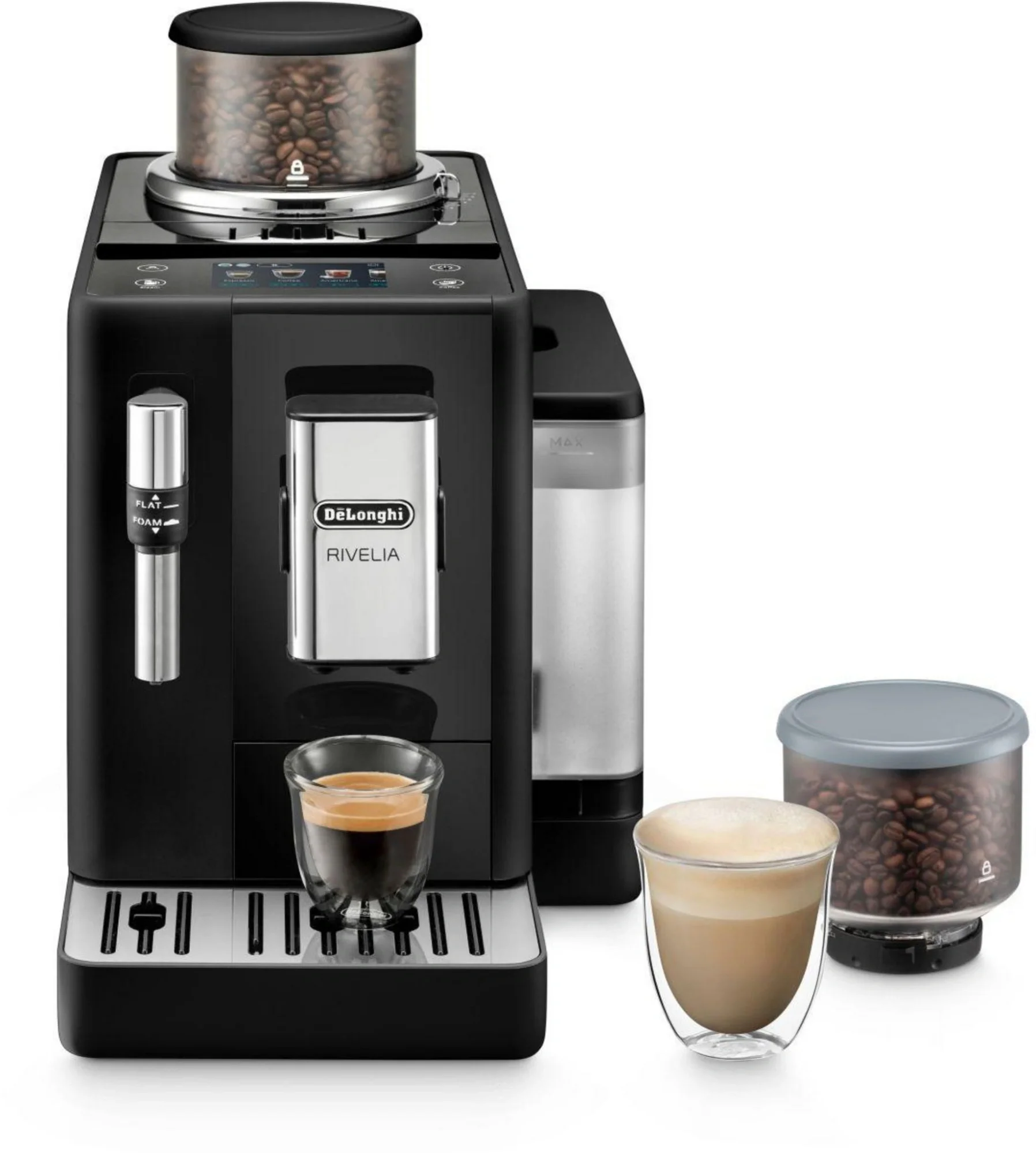 0132213208 Кофемашина Delonghi Rivelia EXAM440.35. B  1450Вт  черный
