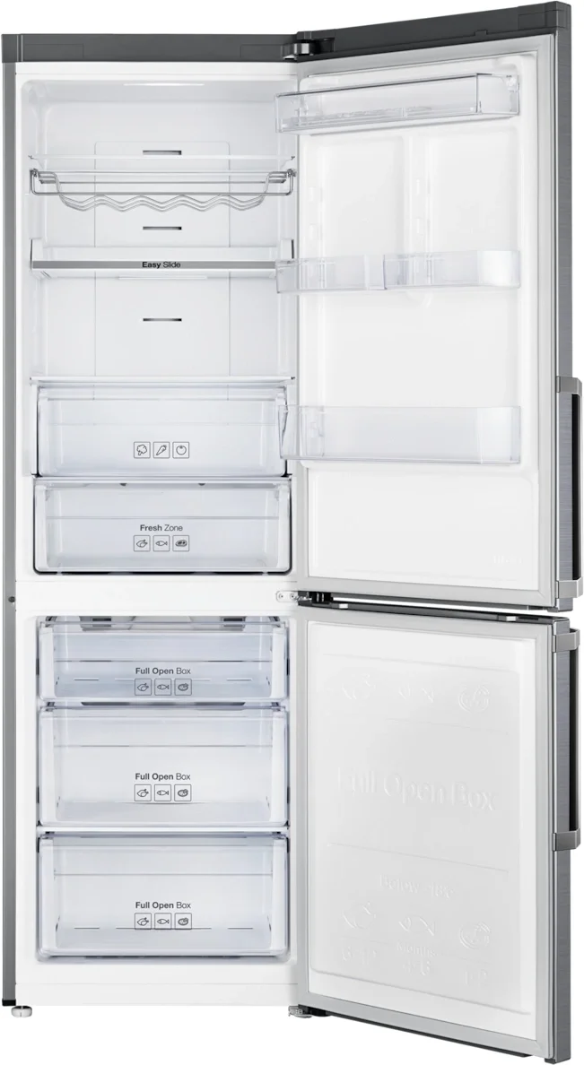 Samsung Холодильник Samsung RB33J3515S9/EF (Объем - 339 л / Высота - 185 см / Нерж. сталь / Multi-Flow / NoFrost / Digital Inverter)