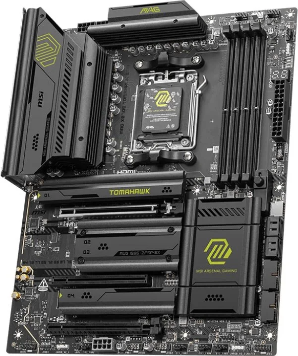 Материнская плата MSI MAG X870E TOMAHAWK WIFI, AM5, AMD X870, 4xDDR5, 4xSATA, 4xM.2, 1xPCI-E 5.0 x16, 1xPCI-E 4.0 x4, 1xPCI-E 3.0 x1, 1xHDMI, 2xUSB Type-C, 1x5Gb LAN, 2xUSB-A 3.2 Gen 2, 3xUSB-A 3.2 Gen 1, 4xUSB-A 2.0, 7.1, Wi-Fi 7, ATX