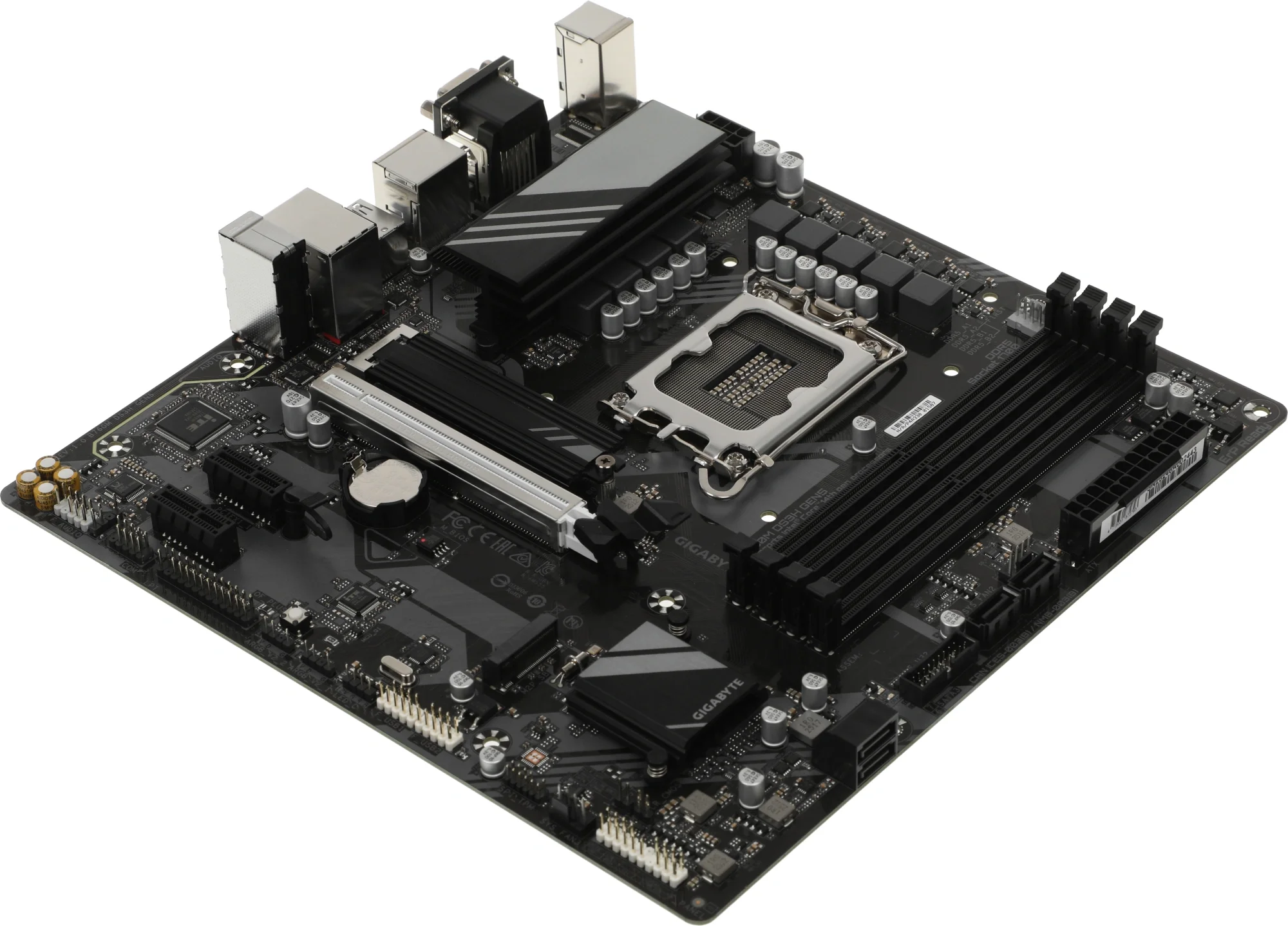 Материнская плата Gigabyte B760M DS3H GEN5, LGA 1700, Intel B760, 4xDDR5, 4xSATA, 2xM.2, 1xPCIe 5.0 x16, 2xPCIe 3.0 x1, 1xVGA, 1xHDMI, 2xDP, 1x2.5Gb LAN, 1xUSB-C 10Gbps, 3xUSB-A 5Gbps, 2xUSB-A 2.0, 1xPS/2, 3x3.5 мм, 7.1, mATX