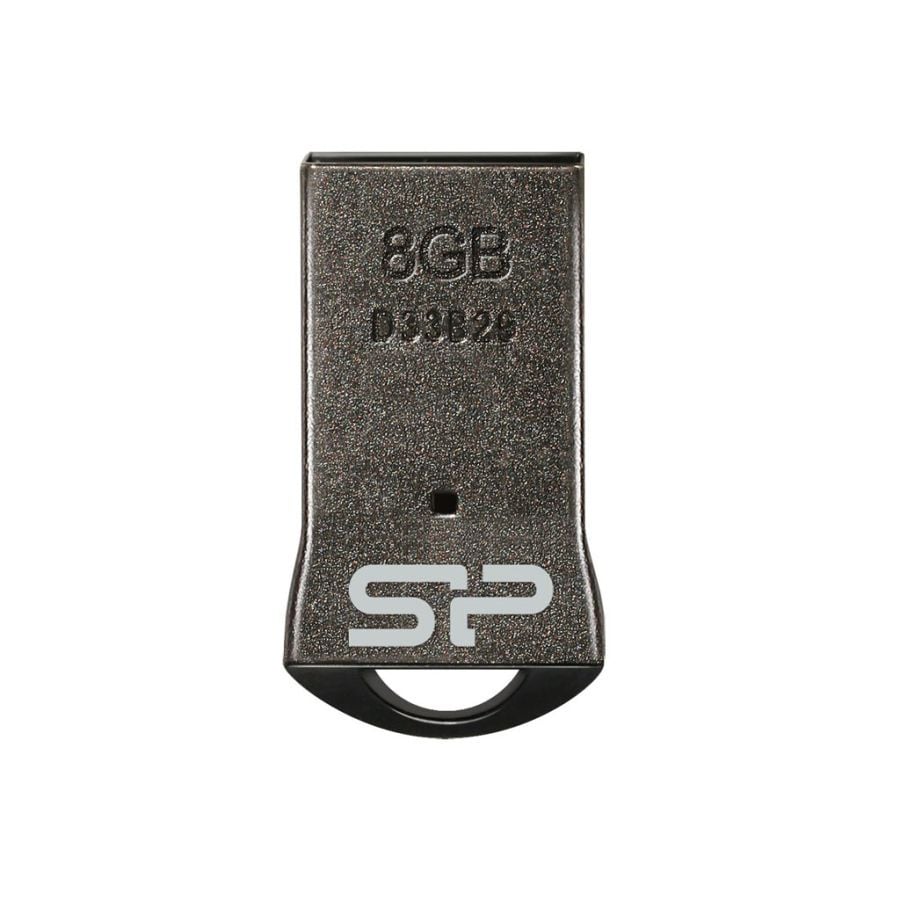 USB накопитель SILICON POWER - Touch T01, USB Type A (USB 2.0), 8 ГБ, цвет чёрный, SP008GBUF2T01V1K