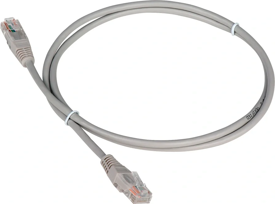 Патч-корд LANMASTER - TWT, UTP, кат. 5e, 2 x RJ-45, RJ-45 - RJ-45, ПВХ, серый, 20 м, с заливными колпачками, TWT-45-45-20-GY