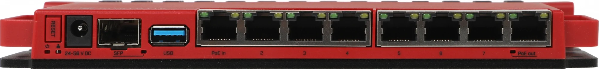 Роутер беспроводной MikroTik L009UiGS-2HaxD-IN AX600 10/100/1000BASE-TX красный