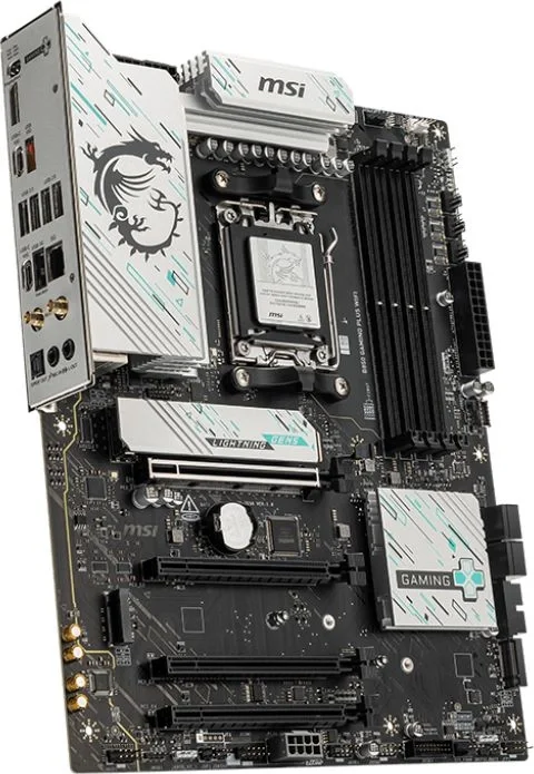 Материнская плата MSI B850 GAMING PLUS WIFI B850, AM5, 4*DDR5, 4*PCIEx16, 3*M.2, 3*TypeC, 1*USB3.2Gen2, 5*USB3.2Gen1, 8*USB2.0, 4*SATA3.0, 5G, DP, ATX, RTL