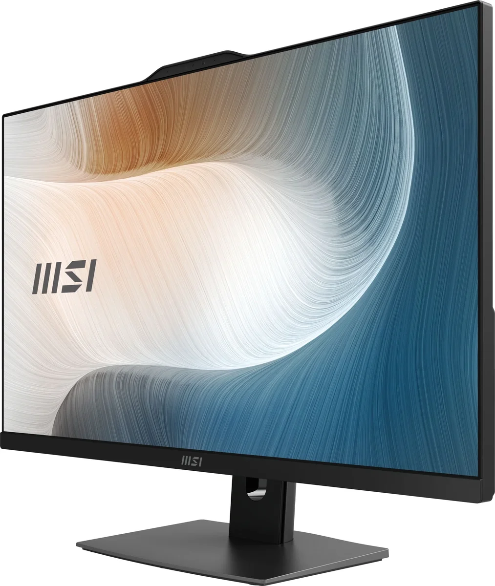 Моноблок MSI Modern AM272P 1M AiO 27" FHD (1920x1080)IPS AG Non-touch, Core i3-100U (1.2GHz), 8Gb DDR5(1x8Gb),512Gb SSD M.2,Intel UHD,WiFi,BT,camera,WirelessKB&mouse Eng/Rus,NoOS,1y w-ty,черный (9S6-AF8231-1033)