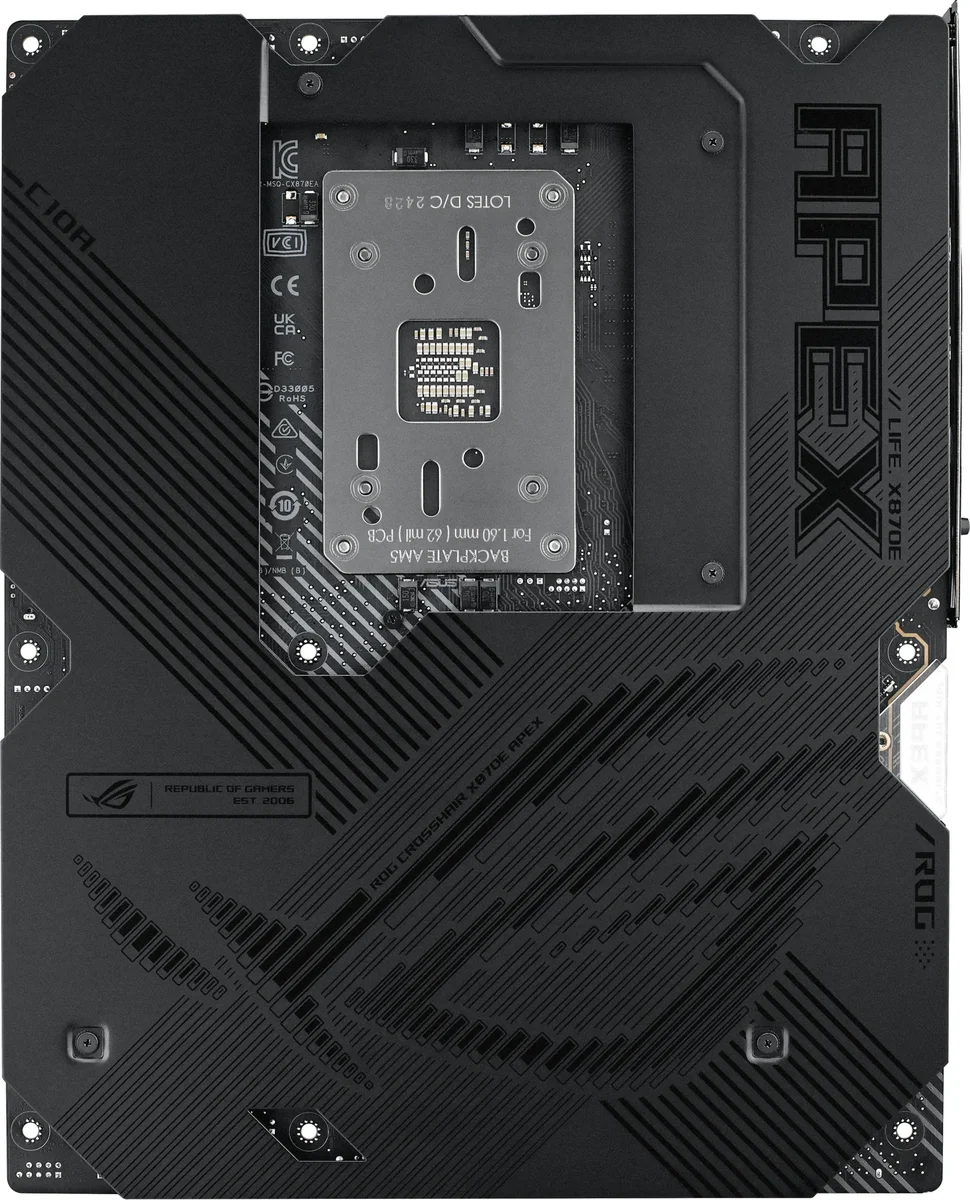 Материнская плата Asus ROG CROSSHAIR X870E APEX Socket AM5 AMD X870E 2xDDR5 ATX AC`97 8ch(7.1) 5Gigabit RAID