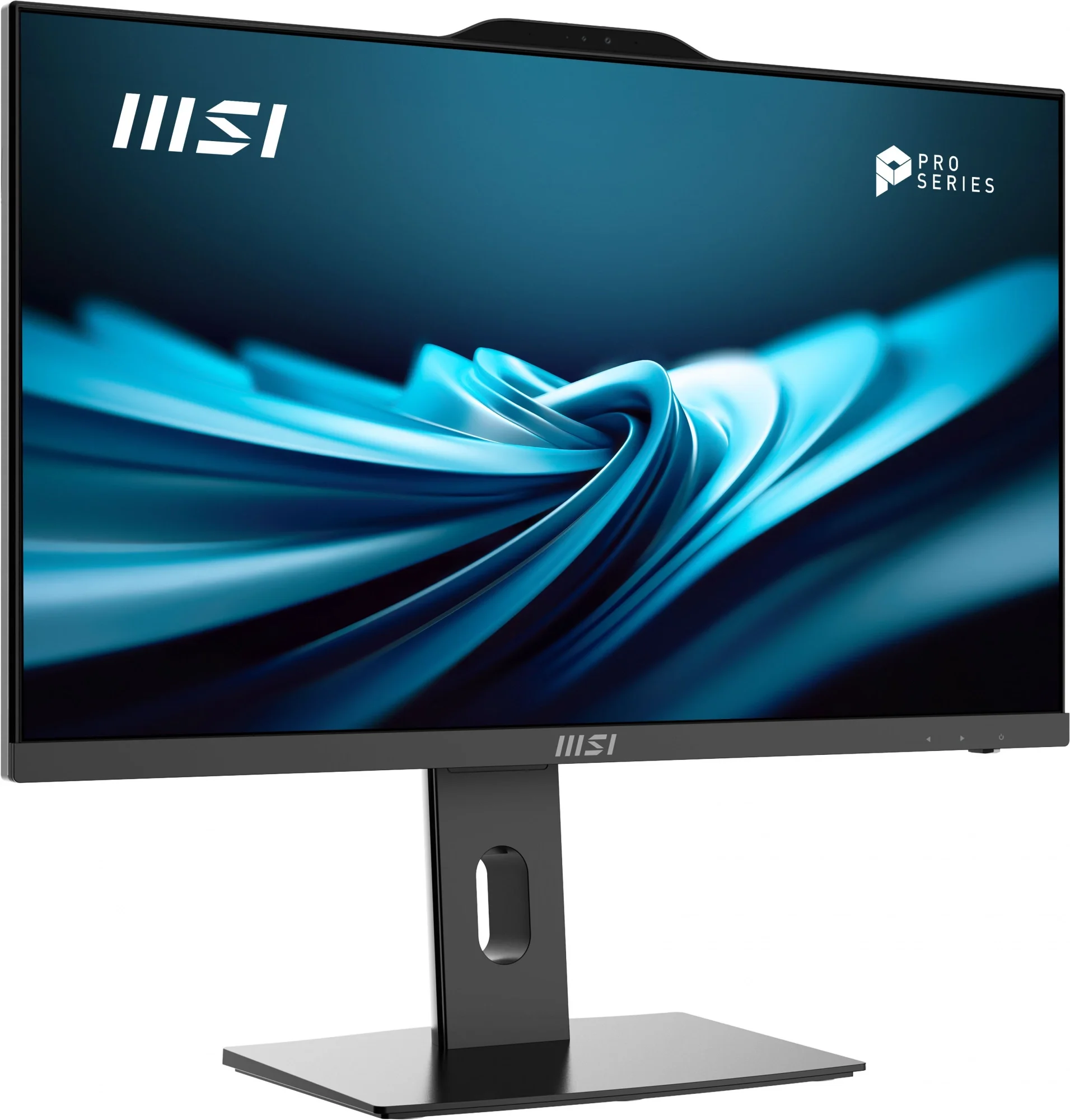 Моноблок MSI Pro AP242P 14M AiO 23,8" FHD(1920x1080)IPS AG Non-touch, Core i3-14100 (3.5GHz), 16Gb DDR5 (8GBx2), 512GB SSD, Intel UHD,WiFi,BT,camera,WirelessKB&mouse Eng/Rus,noOS,1y w-ty,Black