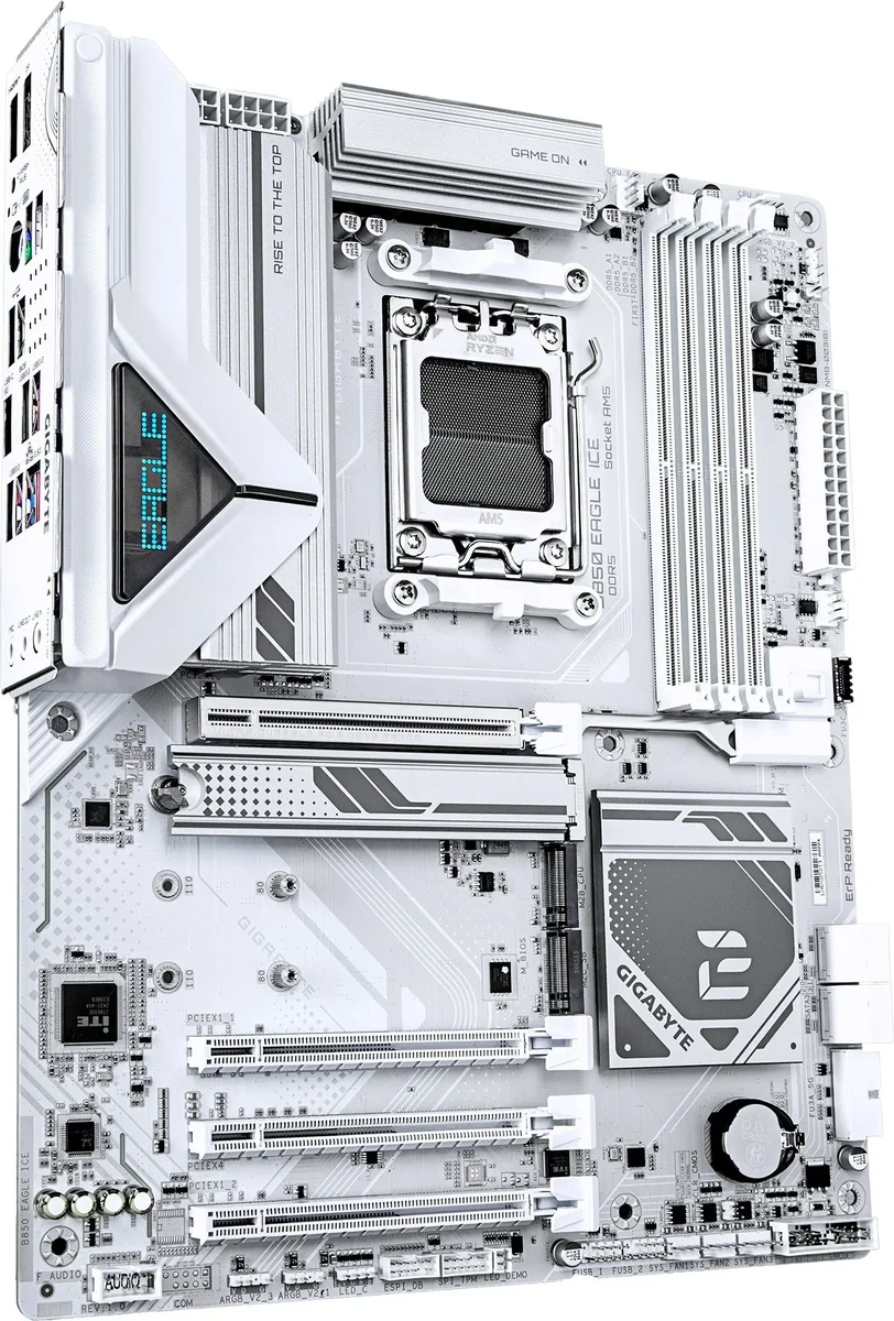 Материнская плата GIGABYTE B850 EAGLE ICE, AM5, B850, 4xDDR5, 3xM.2, PCIe 5.0