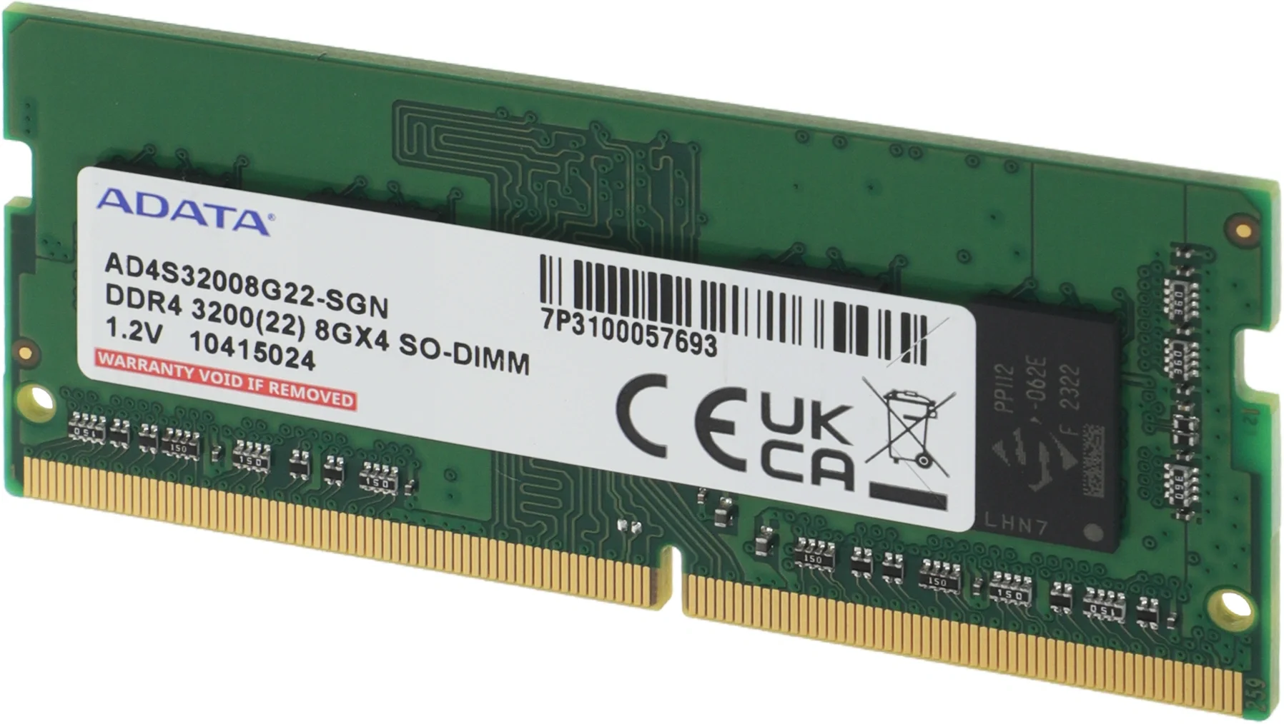 Оперативная память DDR4 8Gb 3200MHz A-Data AD4S32008G22-SGN RTL PC4-25600 CL22 SO-DIMM 260-pin 1.2В single rank Ret [AD4S32008G22-SGN]