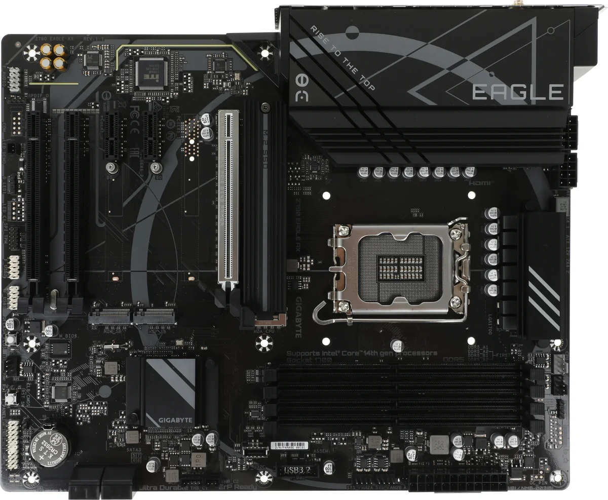 Материнская плата Gigabyte Z790 EAGLE AX, LGA1700, DDR5, Wi-Fi, BT, ATX