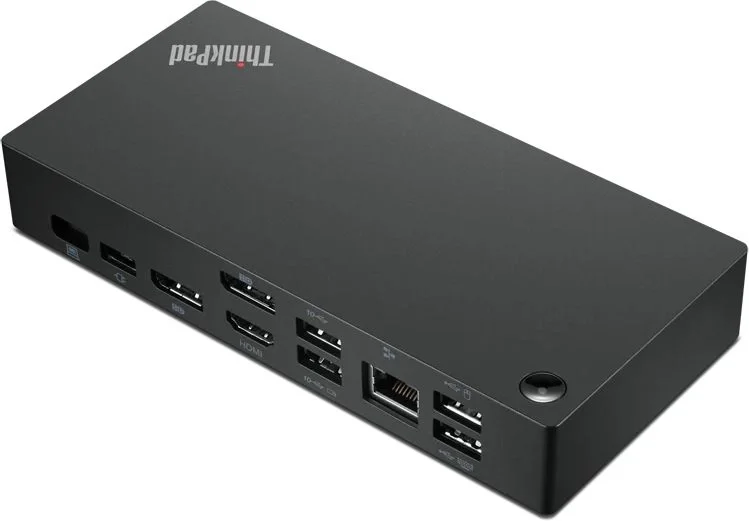 Порт-репликатор Lenovo - ThinkPad Universal USB-C Dock, USB Type C, 90W, 2-DP, 1-HDMI, 1-RJ45, 2-USB2.0 Type A, 3-USB3.0 Type A, 1-audio, 40AY0090EU