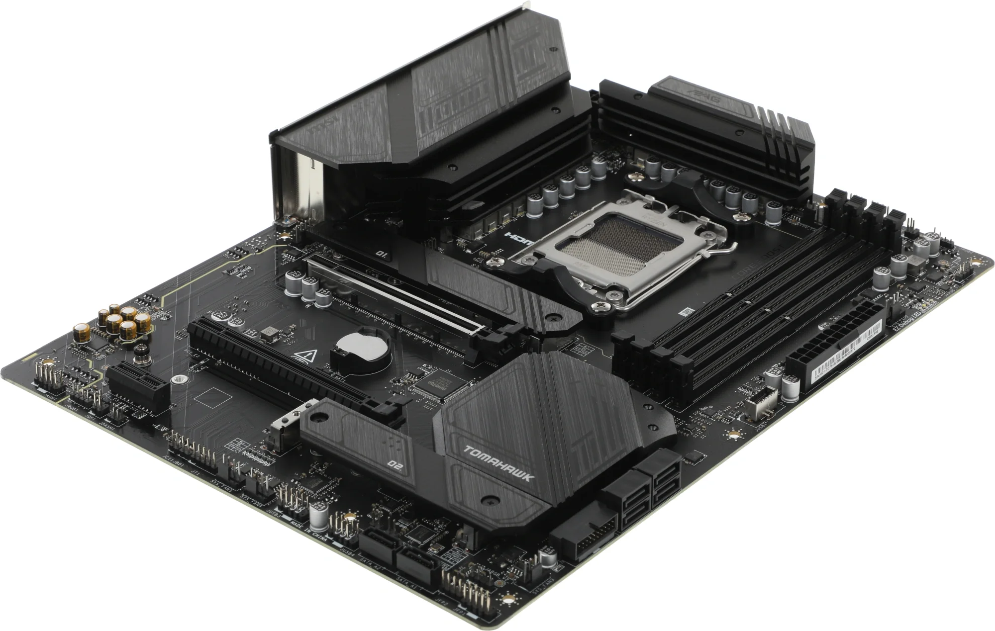 Материнская плата MSI MAG B650 TOMAHAWK WIFI, AM5, AMD B650, 4xDDR5, 6xSATA, 3xM.2, 1xPCI-E 4.0 x16, 1xPCI-E 4.0 x2, 1xHDMI, 1xDisplayPort, 1xUSB Type-C, 1x2.5Gb LAN, 2xUSB-A 2.0, 3xUSB-A 3.2 Gen 1, 3xUSB-A 3.2 Gen 2, 5x3.5 мм, 7.1, Standard-ATX