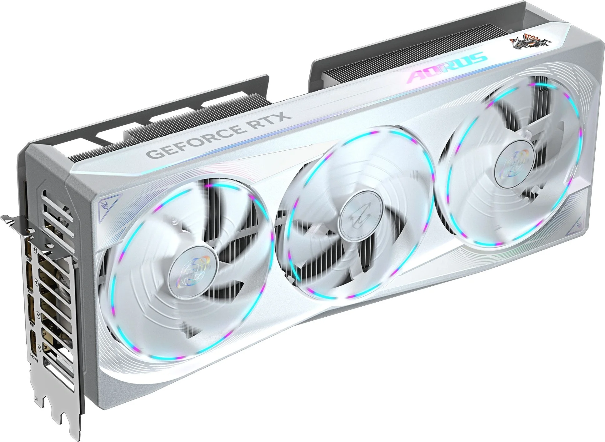 Видеокарта Gigabyte PCI-E 5.0 GV-N5080AORUSM ICE-16GD 1.0 NVIDIA GeForce RTX 5080 16Gb 256bit GDDR7 2805/30000 HDMIx1 DPx3 HDCP Ret