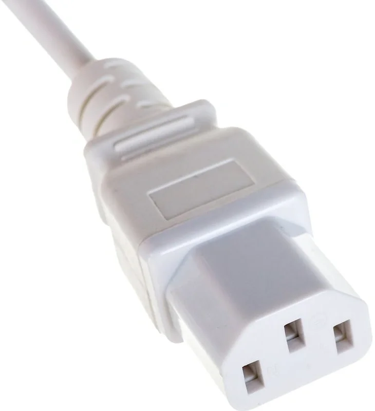 Кабель питания системного блока Lanmaster LAN-PP13/SH-1.8-WH C13-Schuko прямая, 3х0.75, 220В, 10А, белый, 1.8 метра
