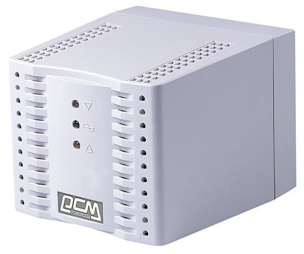 Стабилизаторы напряжения электрического тока Powercom Voltage Regulator, 2000VA, White, Schuko (24350)