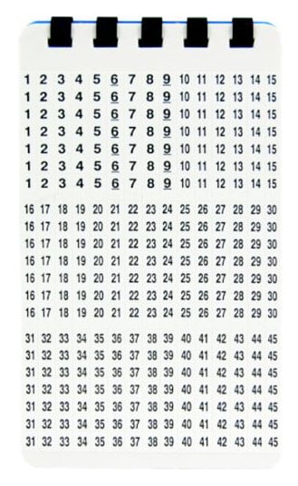 Маркер Lanmaster LAN-MCL-25x10x7 25x10мм полиэстр (упак:64шт) для лазерных принтеров белый