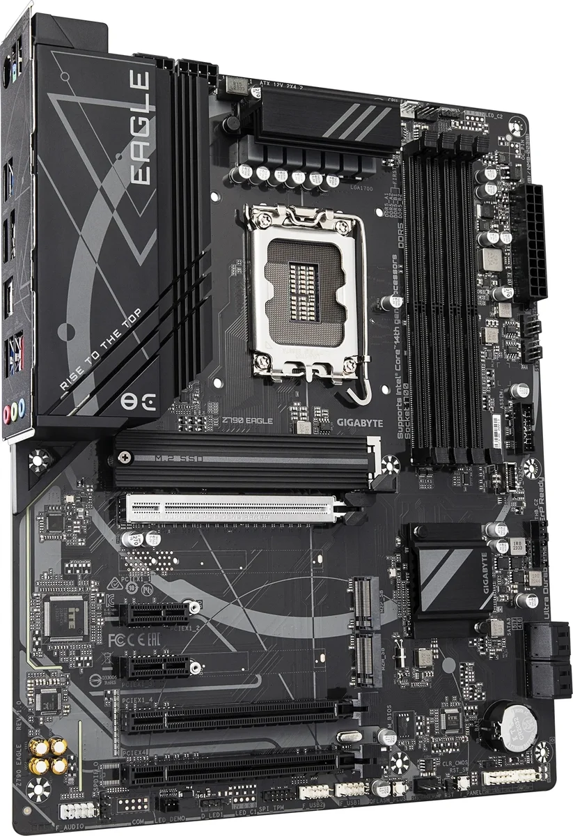 Материнская плата Gigabyte Z790 EAGLE, LGA 1700, Intel Z790, 4xDDR5, 4xSATA, 3xM.2, 1xPCIe 5.0 x16, 1xPCIe 4.0 x4, 1xPCIe 3.0 x1, 1xHDMI, 1xDP, 1x 2.5Gb LAN, 4xUSB-A 3.2 Gen 1, 1xUSB-A 3.2 Gen 2, 2xUSB-A 2.0, 1xUSB-C 3.2 Gen 2, 3x3.5 мм, 7.1, ATX