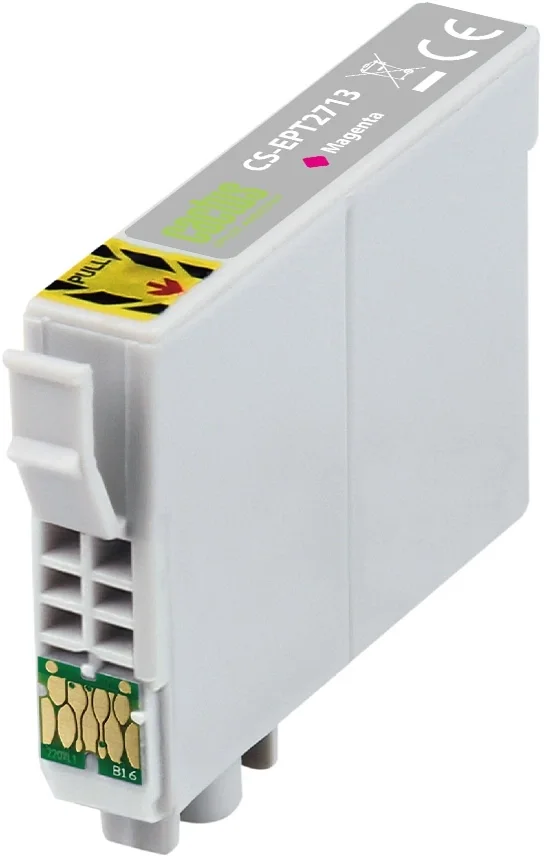 Картридж струйный Cactus CS-EPT2713 27XL пурпурный (17мл) для Epson WorkForce WF-3620/3640/7110/7210 с чипом