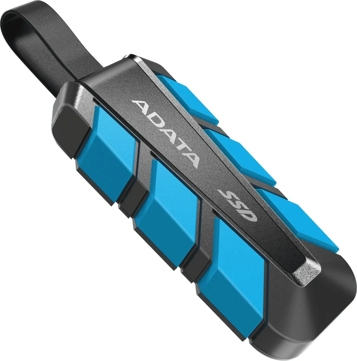 Твердотельный накопитель/ ADATA External SSD SC740, 2000GB, Type-C, USB 3.2 Gen2, R/W 1050/1000 MB/s, 121.8x40.5x22.3mm, Blue (5 лет)