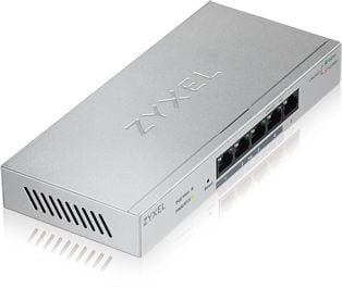 ZYXEL GS1200-5-EU0101F Smart Коммутатор GS1200-5, 5xGE, настольный, бесшумный, с поддержкой VLAN, IGMP, QoS и Link Aggregation
