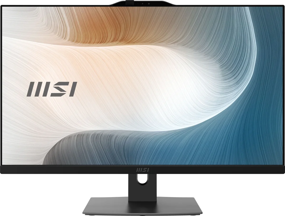 Моноблок MSI Modern AM242P 1M AiO 23,8" FHD (1920x1080)IPS AG Non-touch,Core i7-150U (1.8GHz),16Gb DDR5(2*8Gb),512Gb SSD M.2, Intel UHD, WiFi,BT, camera,WirelessKB&mouse Eng/Rus, No OS,1y,черный (9S6-AE0721-1466)