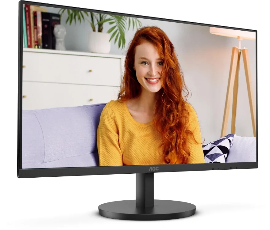 Монитор 27" AOC U27B3A  IPS, 3840x2160, 60Hz, 4ms, 350сd/m, 1000:1, HDR10 | 2xHDMI(2.0), DP(1.4) | InPSU, Speakers, Vesa 100, Black